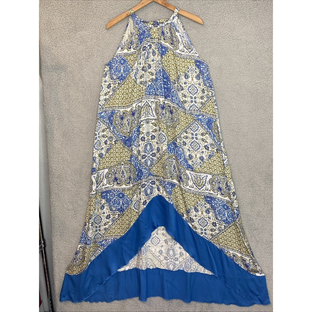 Lascana Boho Coastal Beach Oversized High Low Maxi Dress Women's Size 6 - Picture 12 of 16